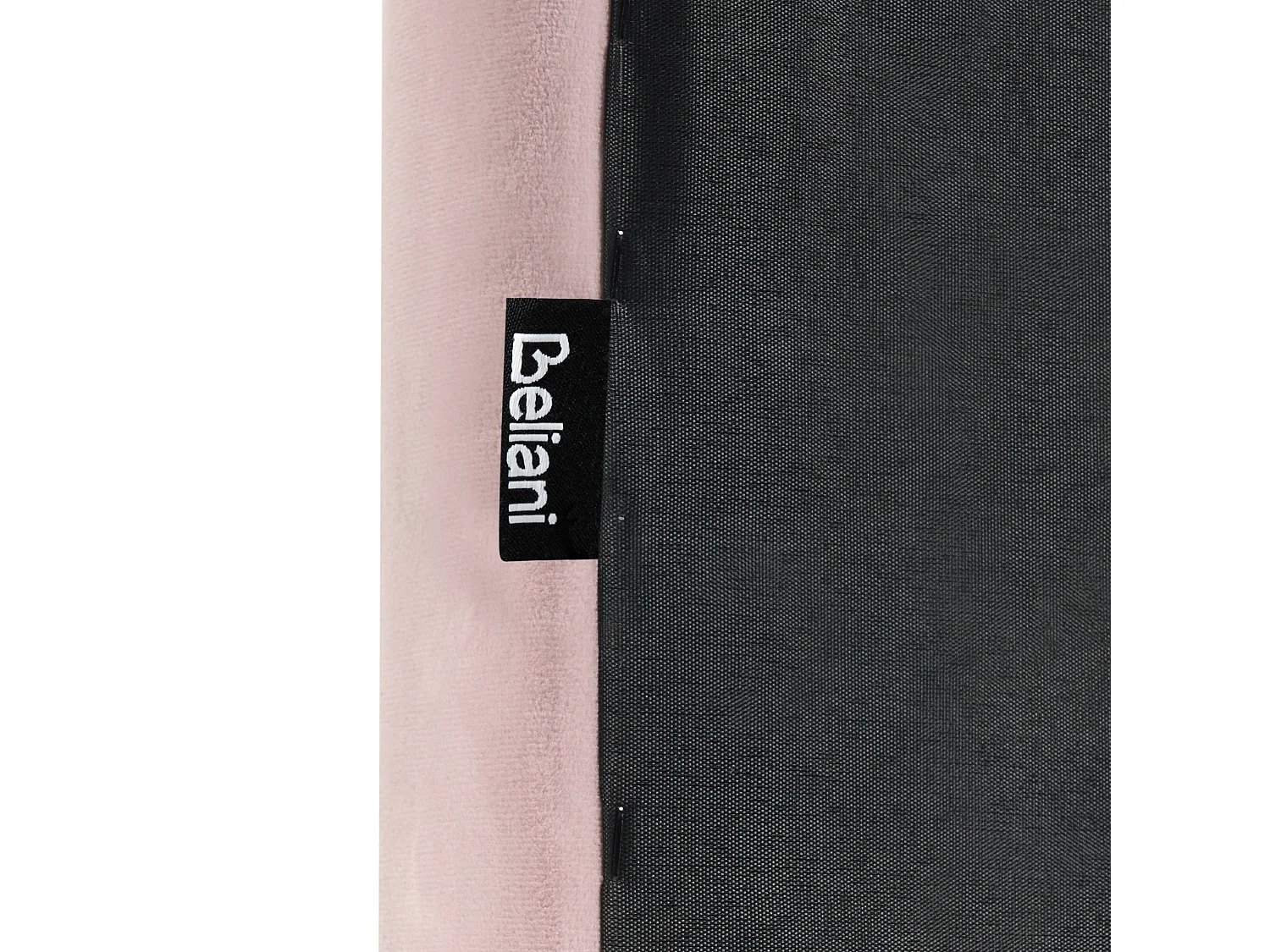 Kinderbed Regenboog Fluweel LANDEILLAU 90 x 200 cm Roze