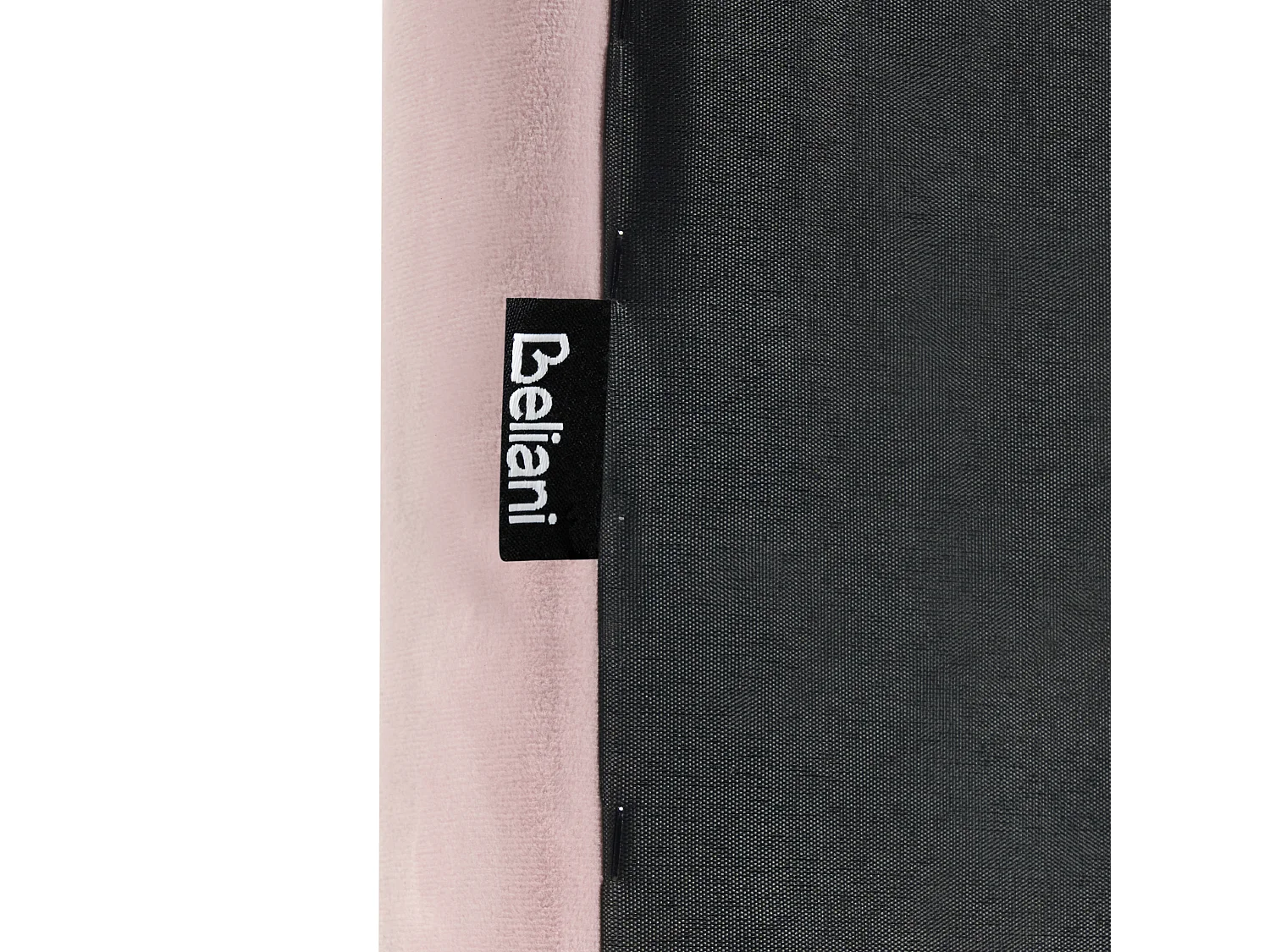 Lit d'enfant Arc-en-ciel Velours LANDEILLAU 90 x 200 cm Rose