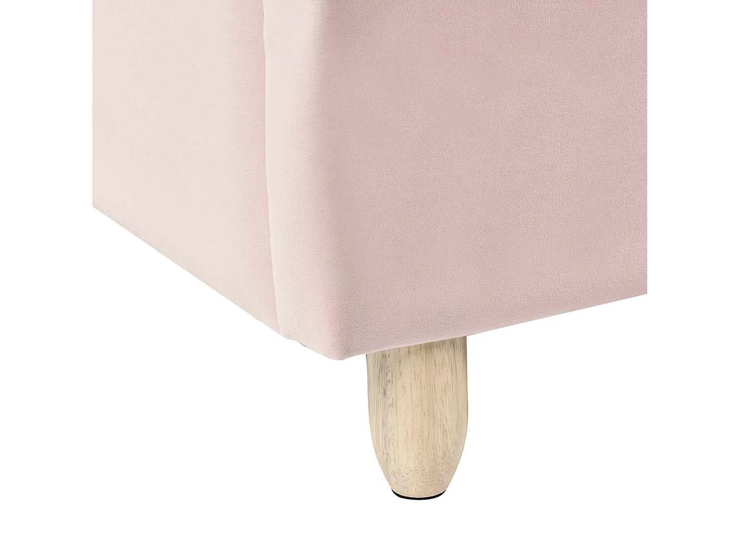 Lit d'enfant Arc-en-ciel Velours LANDEILLAU 90 x 200 cm Rose