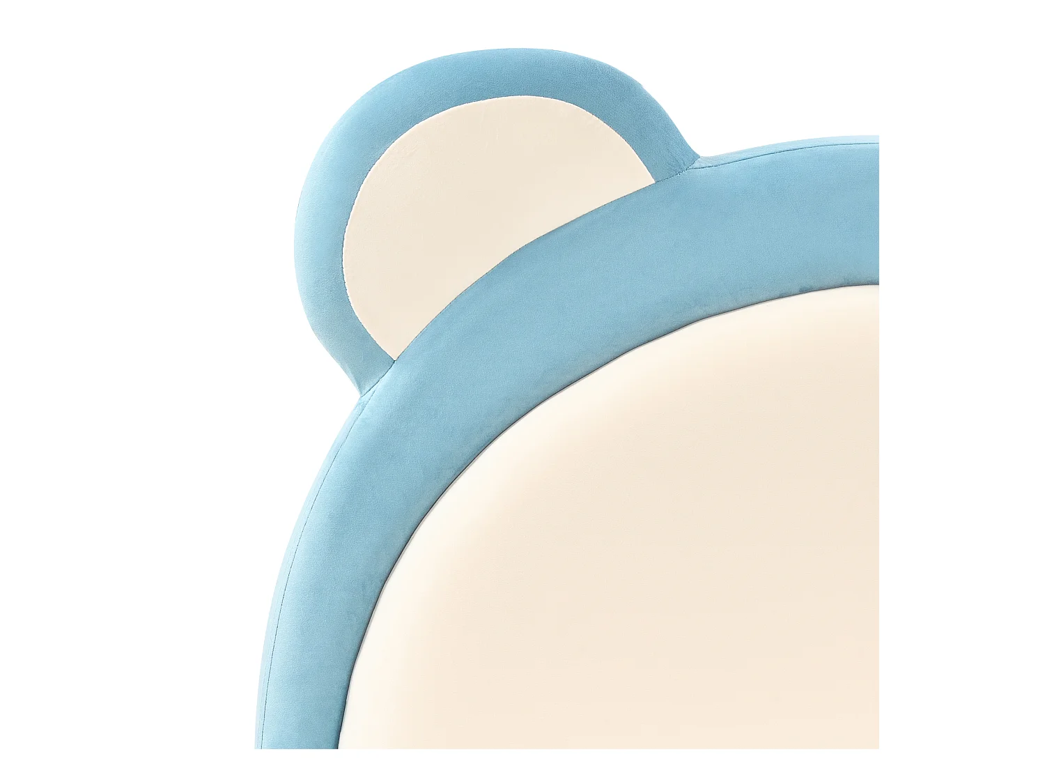 Letto per bambini orsacchiotto Velluto MAILLES 90 x 200 cm Blu