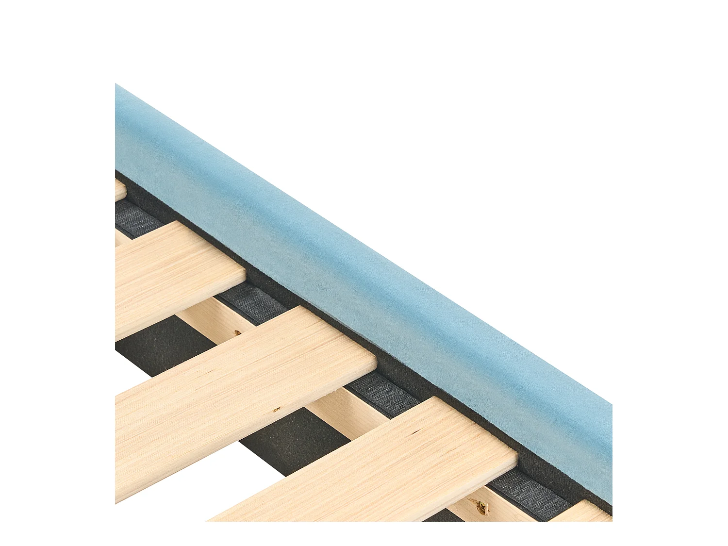 Letto per bambini orsacchiotto Velluto MAILLES 90 x 200 cm Blu