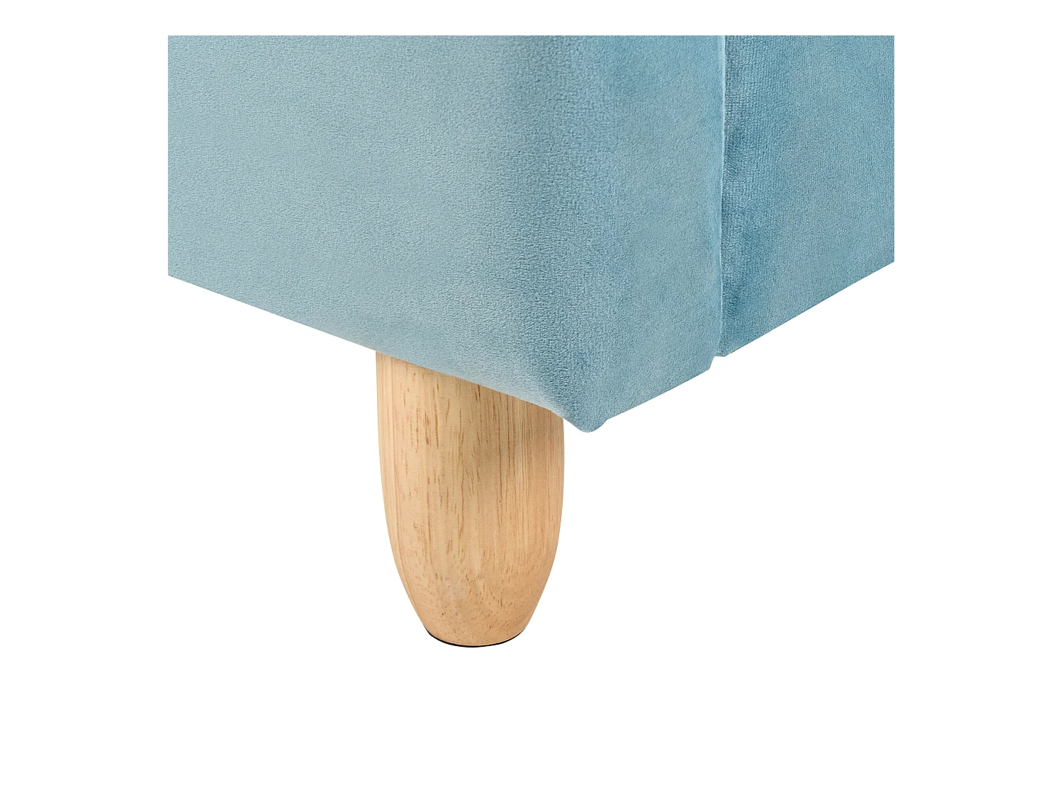 Letto per bambini orsacchiotto Velluto MAILLES 90 x 200 cm Blu