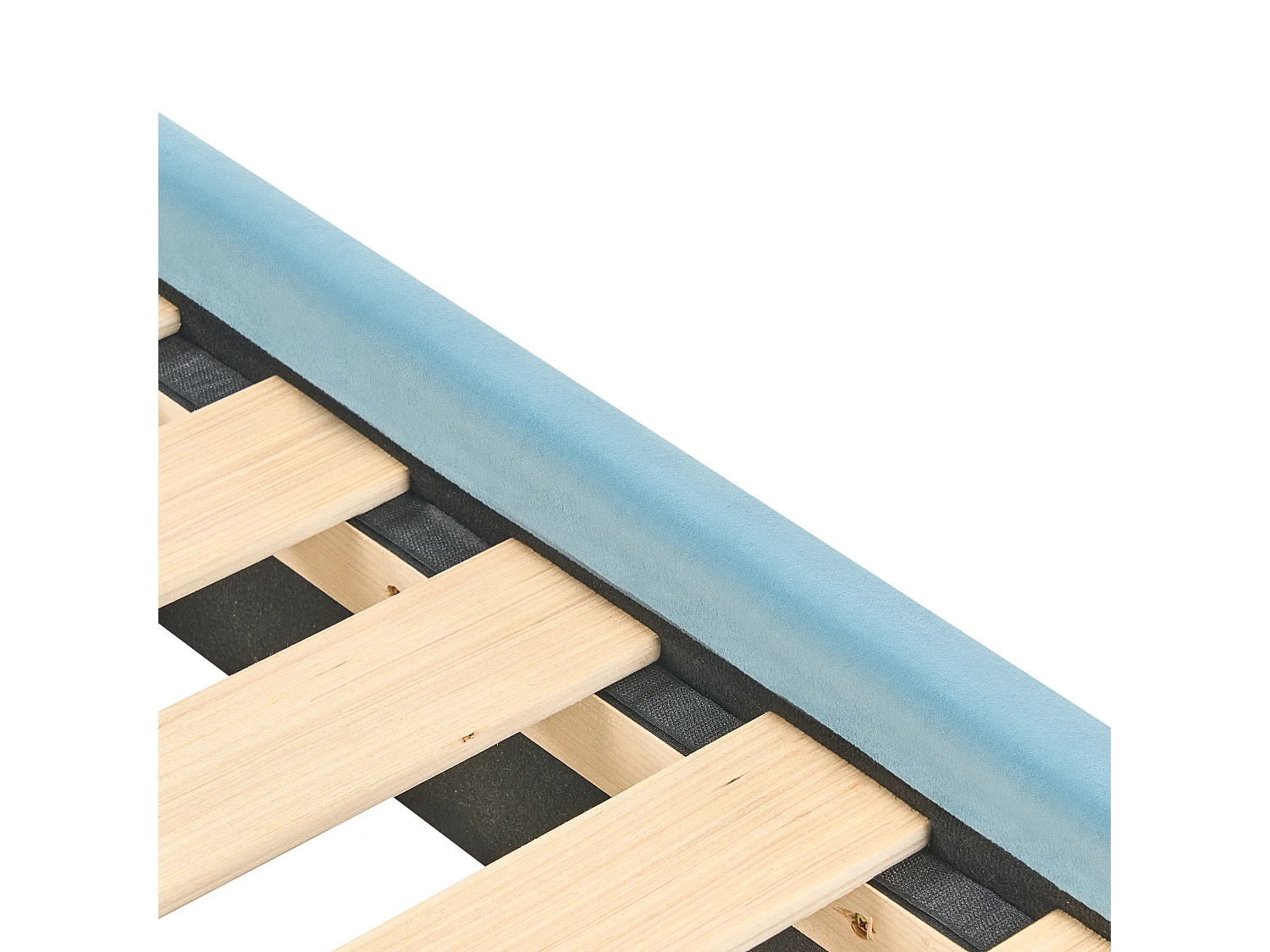 Lit d'enfant Ours en peluche Velours MAILLES 90 x 200 cm Bleu