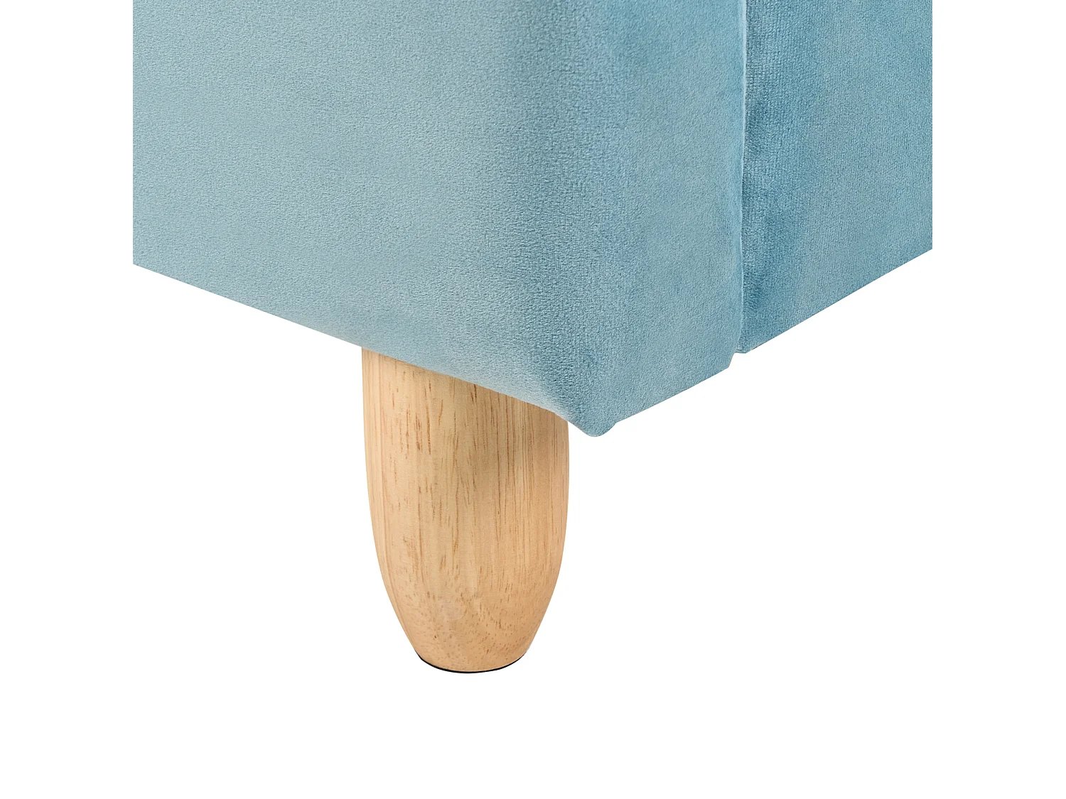 Lit d'enfant Ours en peluche Velours MAILLES 90 x 200 cm Bleu