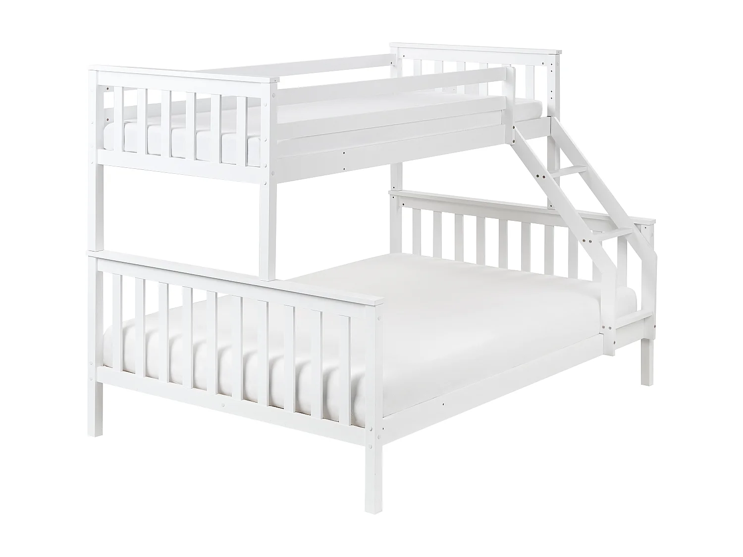 Lit superposé Bois de pin BIERNE 90/140 x 200 cm Blanc