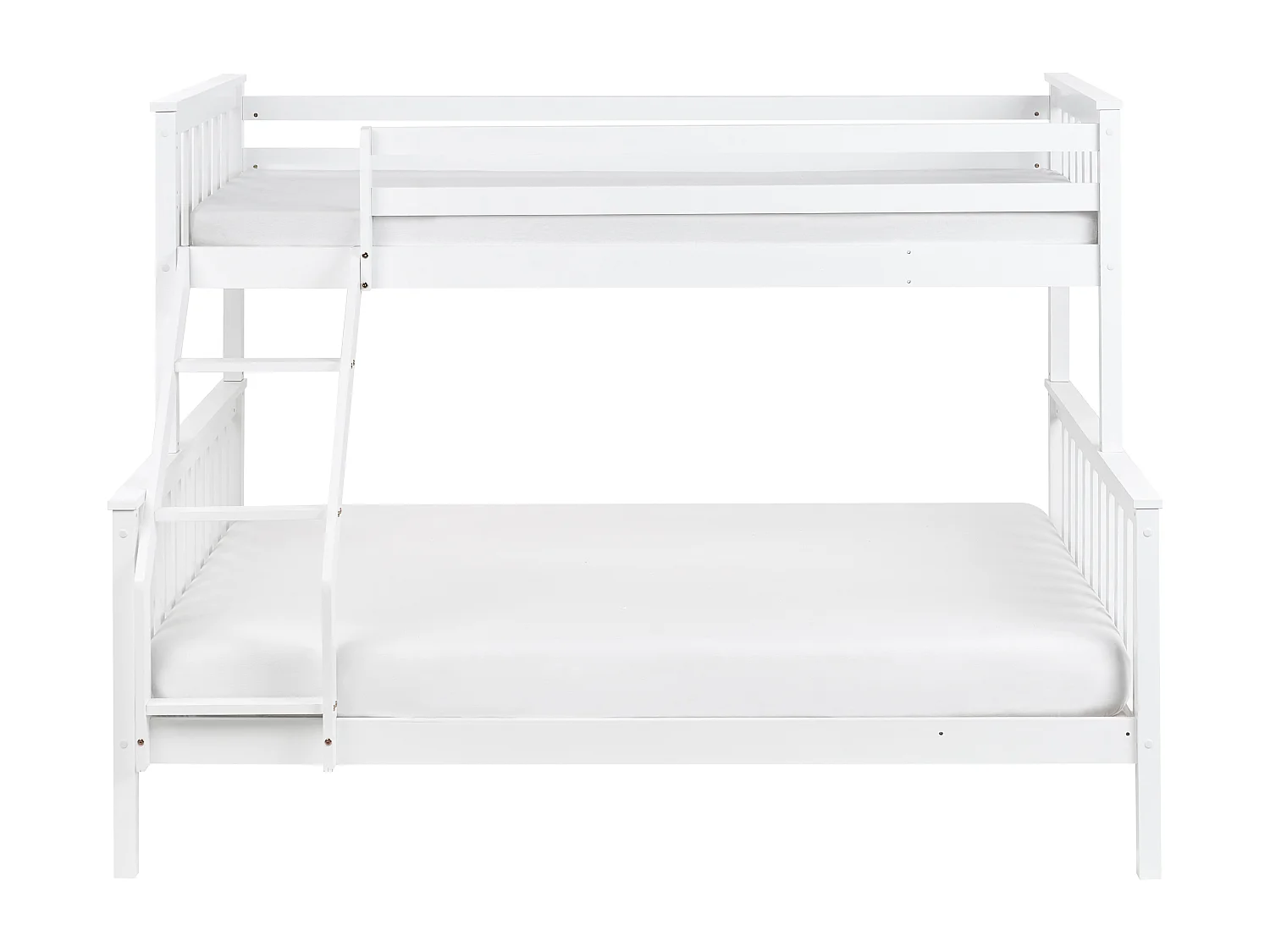 Lit superposé Bois de pin BIERNE 90/140 x 200 cm Blanc