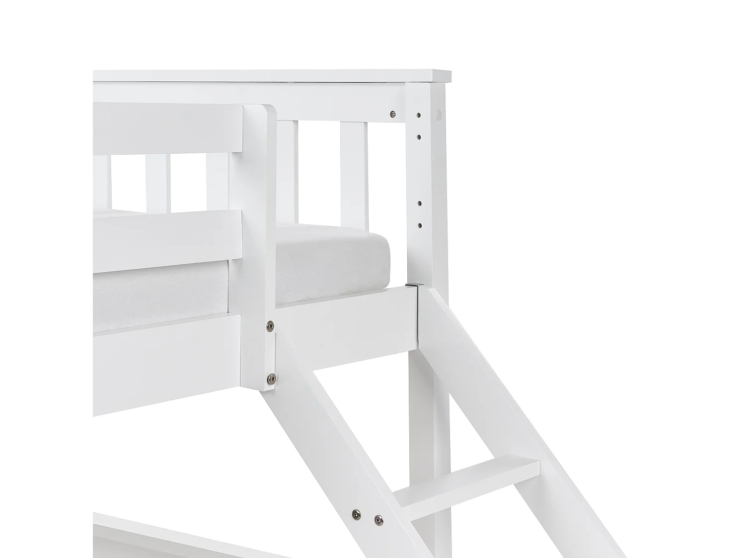 Lit superposé Bois de pin BIERNE 90/140 x 200 cm Blanc