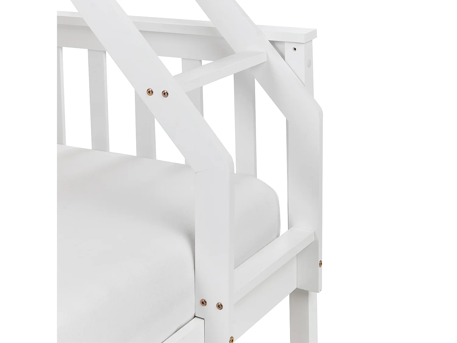 Lit superposé Bois de pin BIERNE 90/140 x 200 cm Blanc