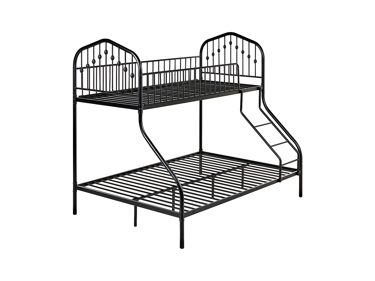 Lit superposé Métal CHAMONIX 90/140 x 200 cm Noir