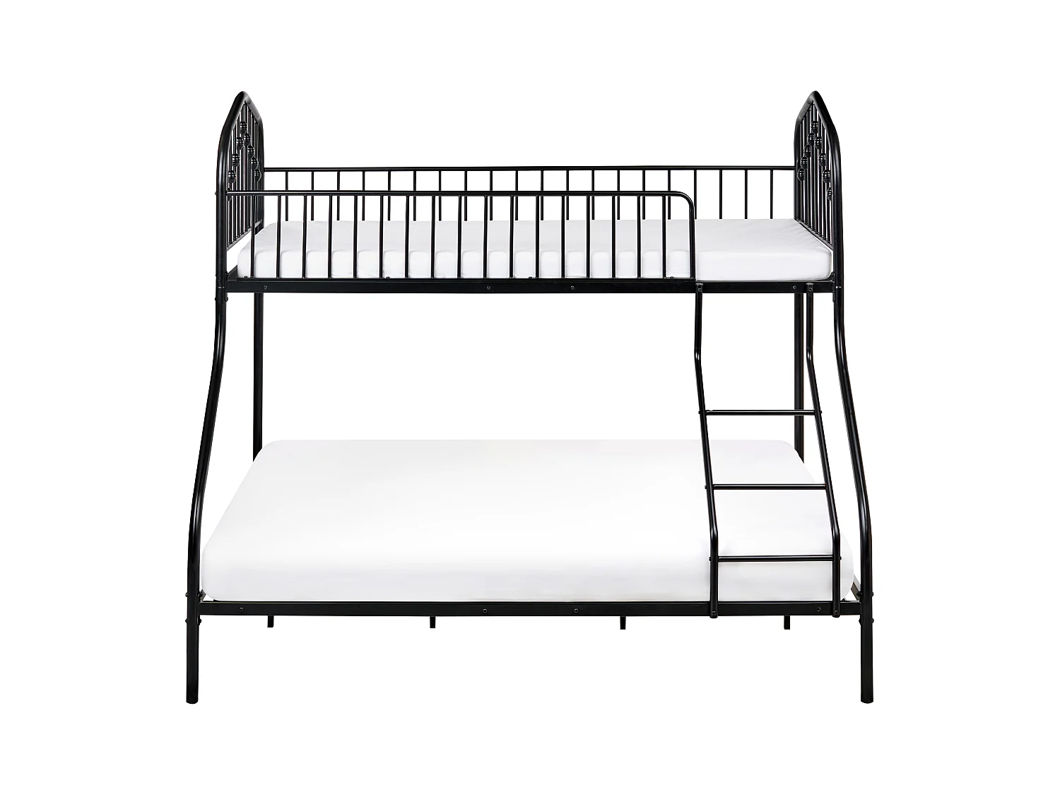 Lit superposé Métal CHAMONIX 90/140 x 200 cm Noir