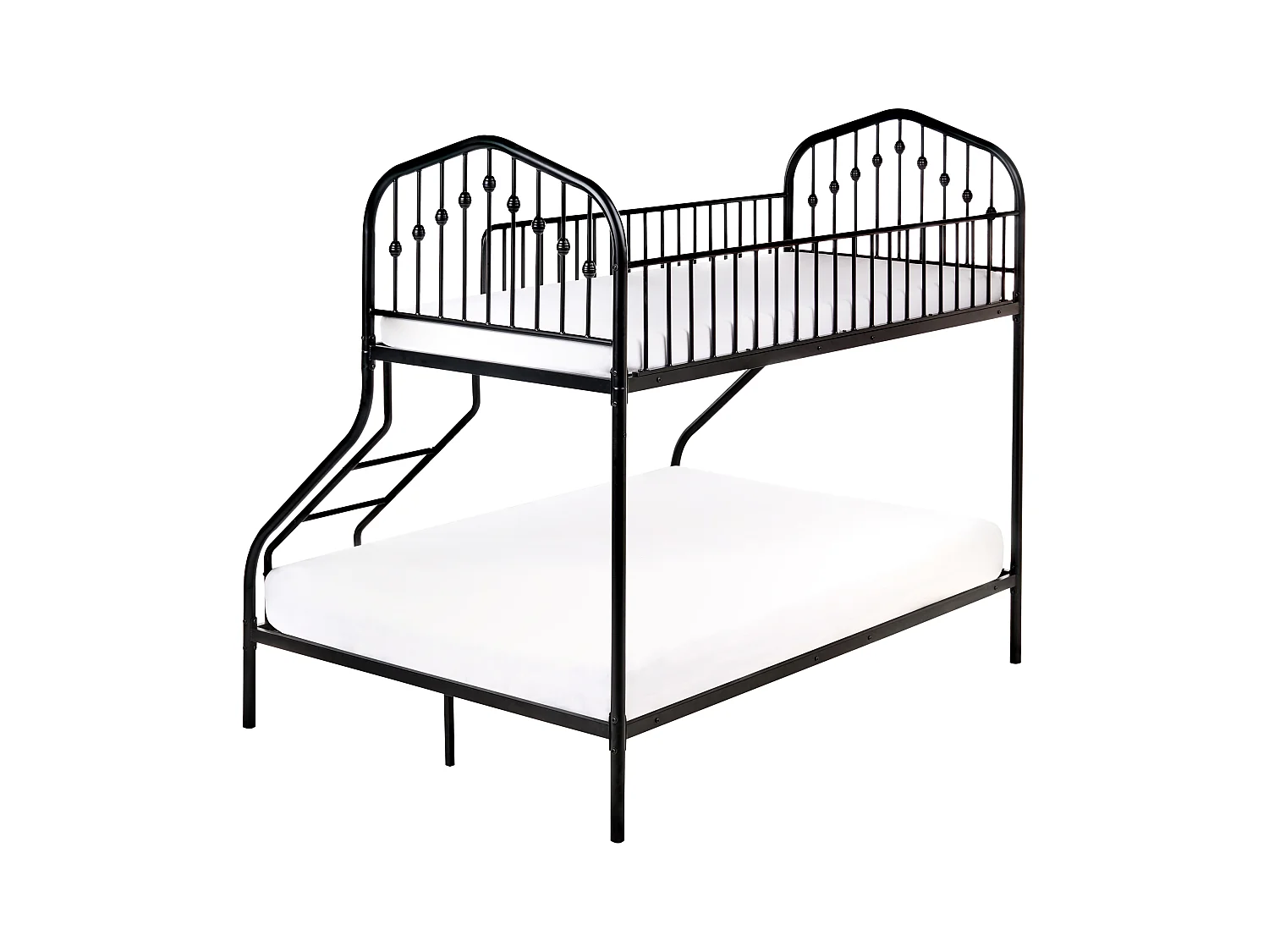 Lit superposé Métal CHAMONIX 90/140 x 200 cm Noir