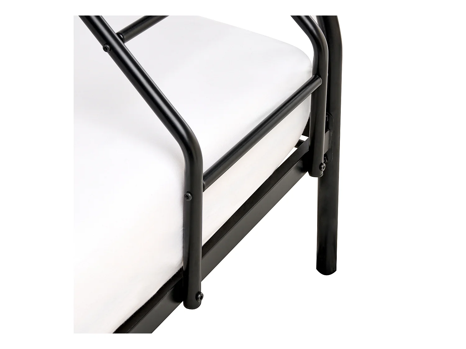 Lit superposé Métal CHAMONIX 90/140 x 200 cm Noir