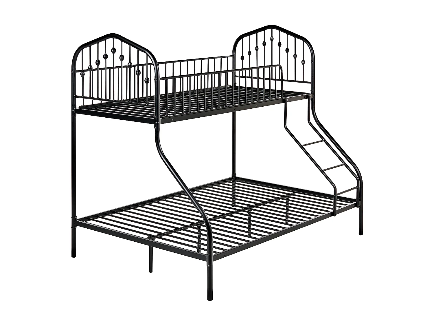 Hochbett Metall CHAMONIX 90/140 x 200 cm Schwarz