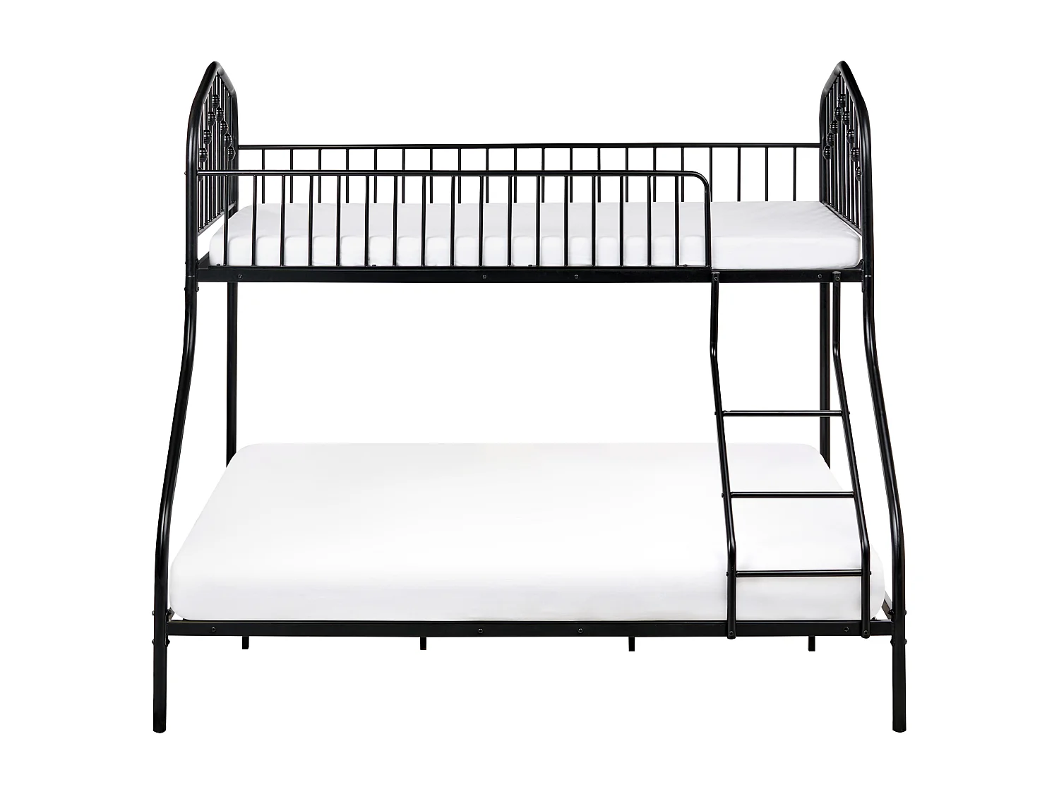 Hochbett Metall CHAMONIX 90/140 x 200 cm Schwarz