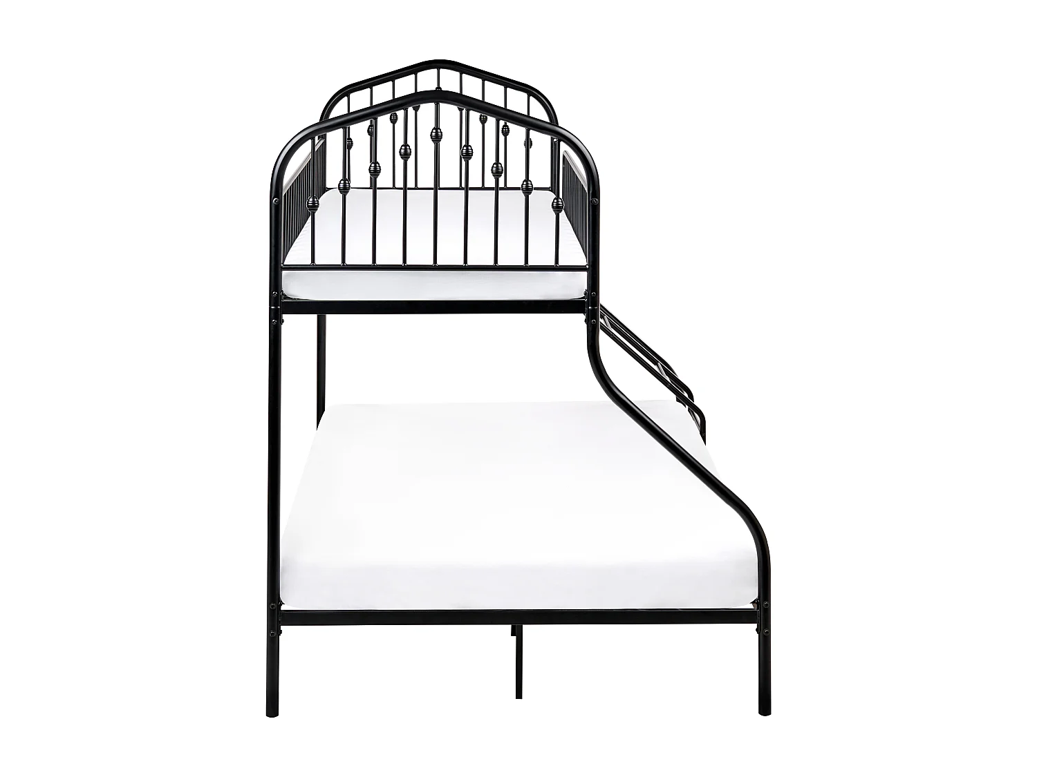 Hochbett Metall CHAMONIX 90/140 x 200 cm Schwarz