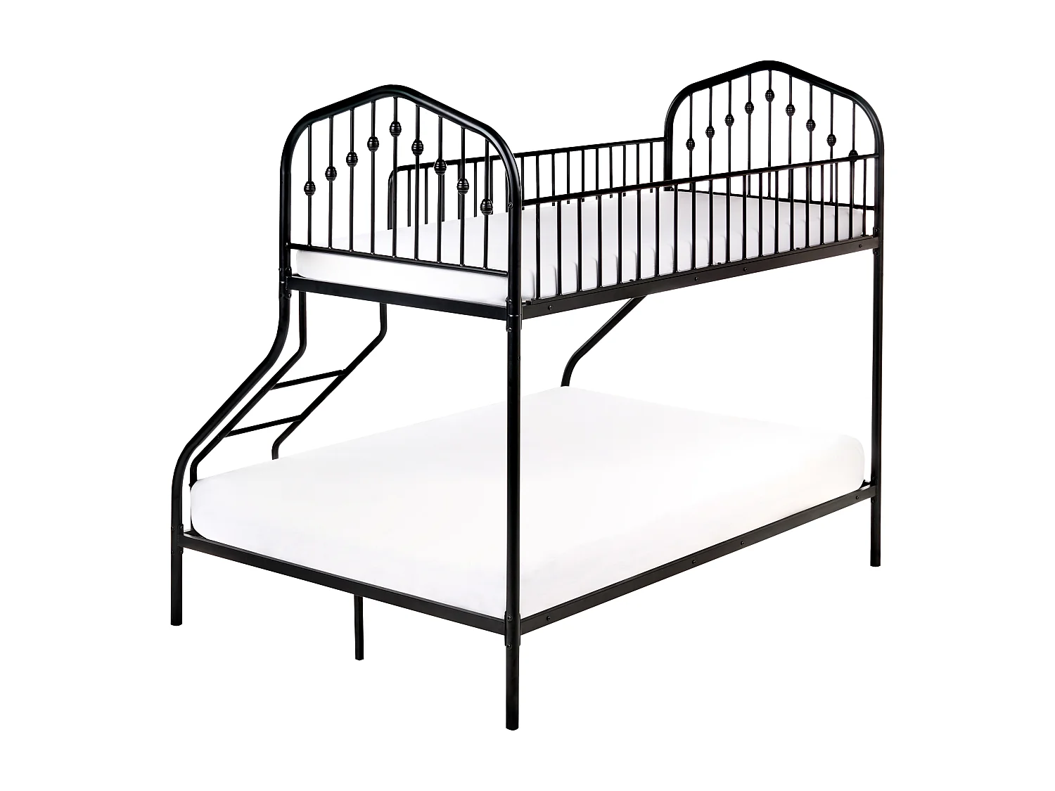 Hochbett Metall CHAMONIX 90/140 x 200 cm Schwarz