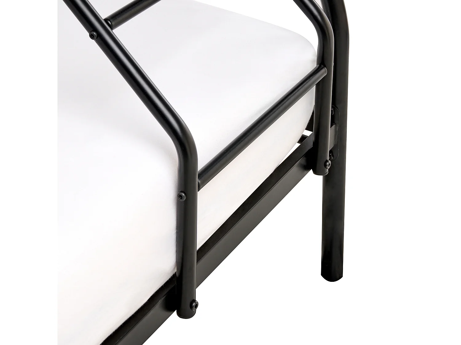 Hochbett Metall CHAMONIX 90/140 x 200 cm Schwarz