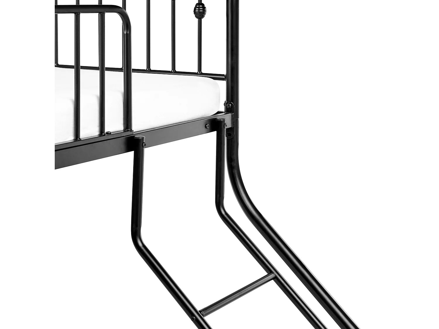 Letto a castello Metallo CHAMONIX 90/140 x 200 cm Nero