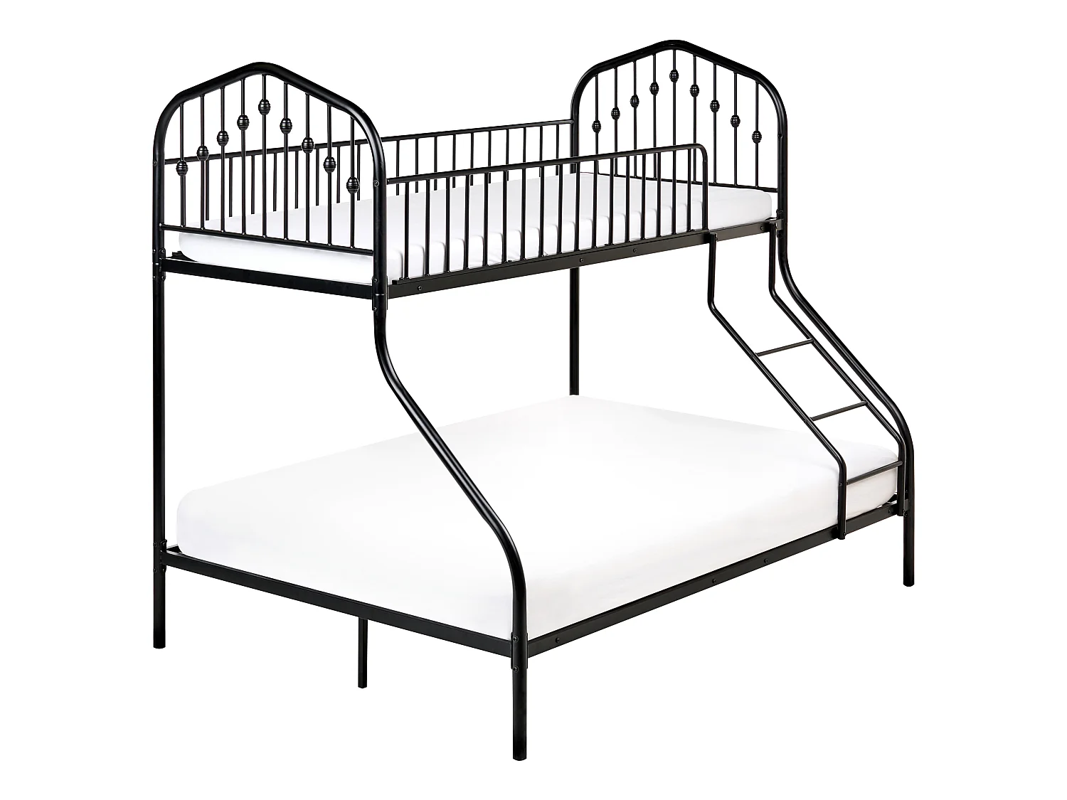 Bunk Bed Metal CHAMONIX 90/140 x 200 cm Black
