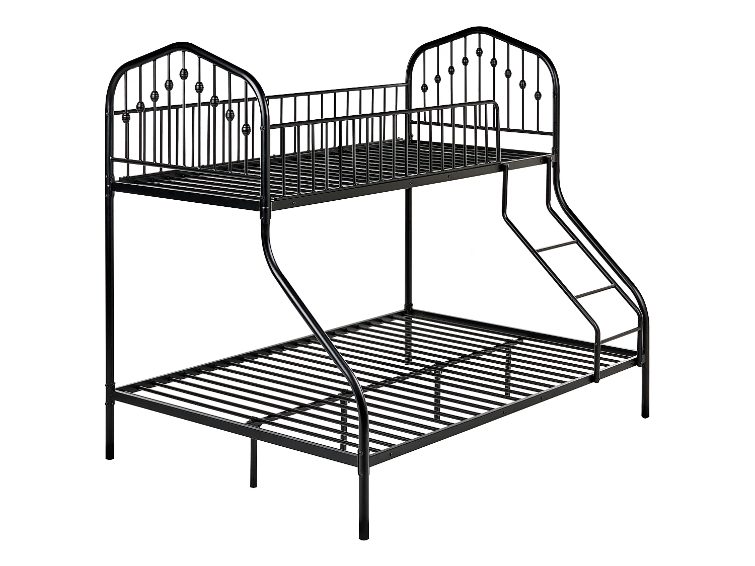 Bunk Bed Metal CHAMONIX 90/140 x 200 cm Black