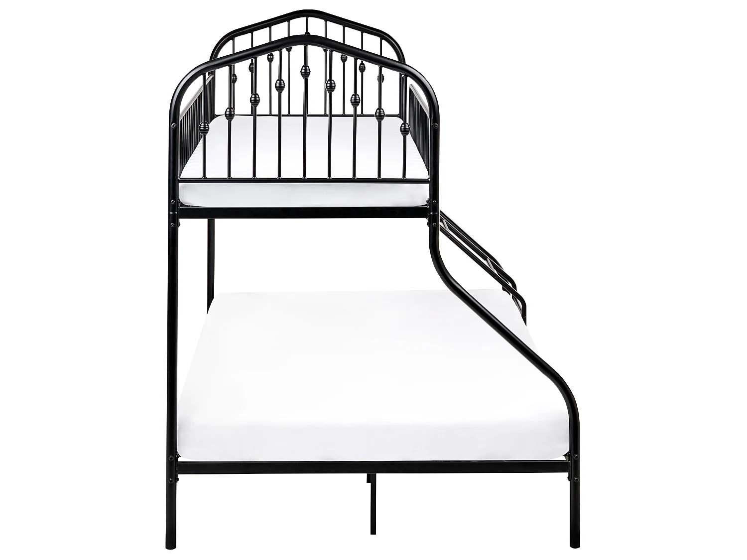 Bunk Bed Metal CHAMONIX 90/140 x 200 cm Black