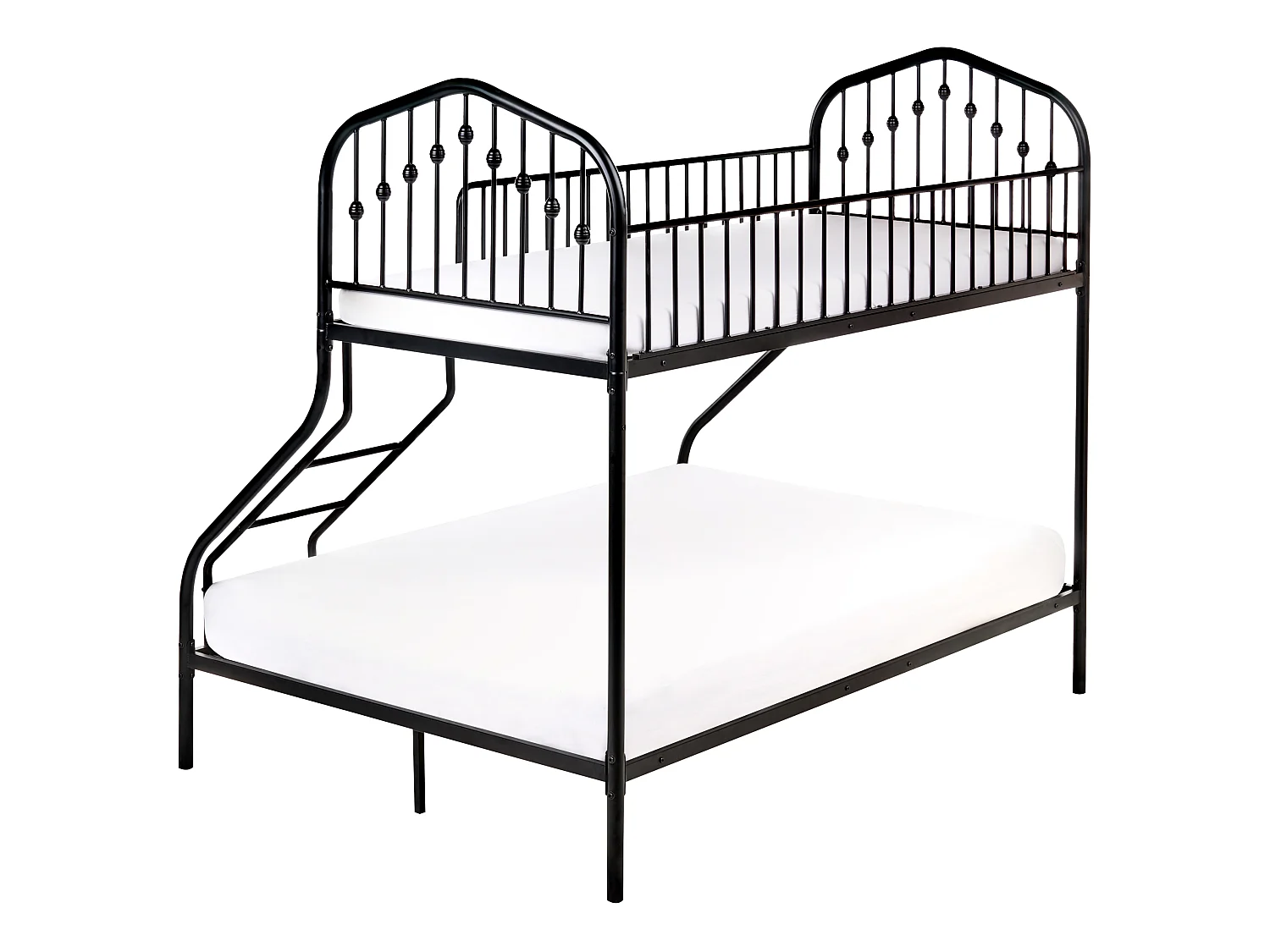 Bunk Bed Metal CHAMONIX 90/140 x 200 cm Black