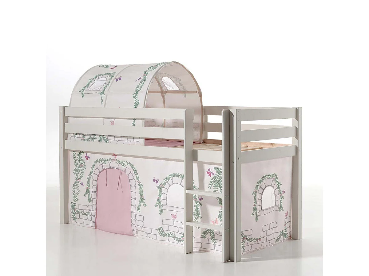 Pack - Lit Enfant, Tente & Tunnel "Pino Birdy" Blanc