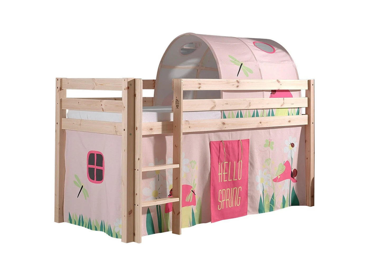 Pack - Lit Enfant, Tente & Tunnel "Pino Spring" Naturel