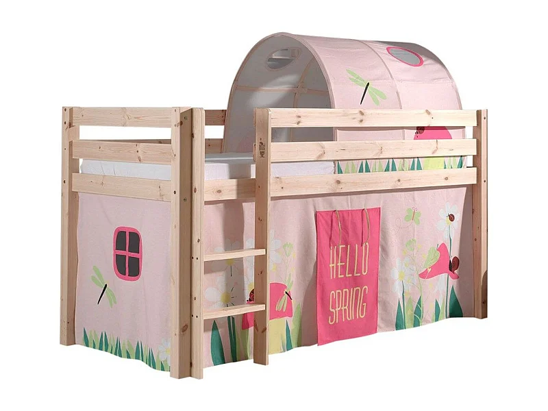 Pack - Lit Enfant, Tente & Tunnel "Pino Spring" Naturel
