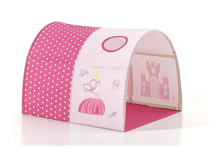 Pack - Lit Enfant, Tente & Tunnel "Pino Princesse" Blanc