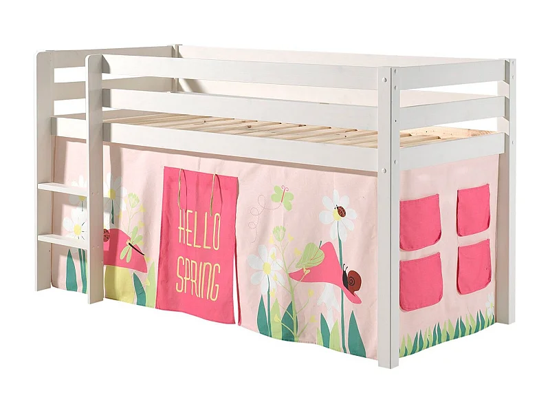 Lit Enfant "Pino Spring" Blanc