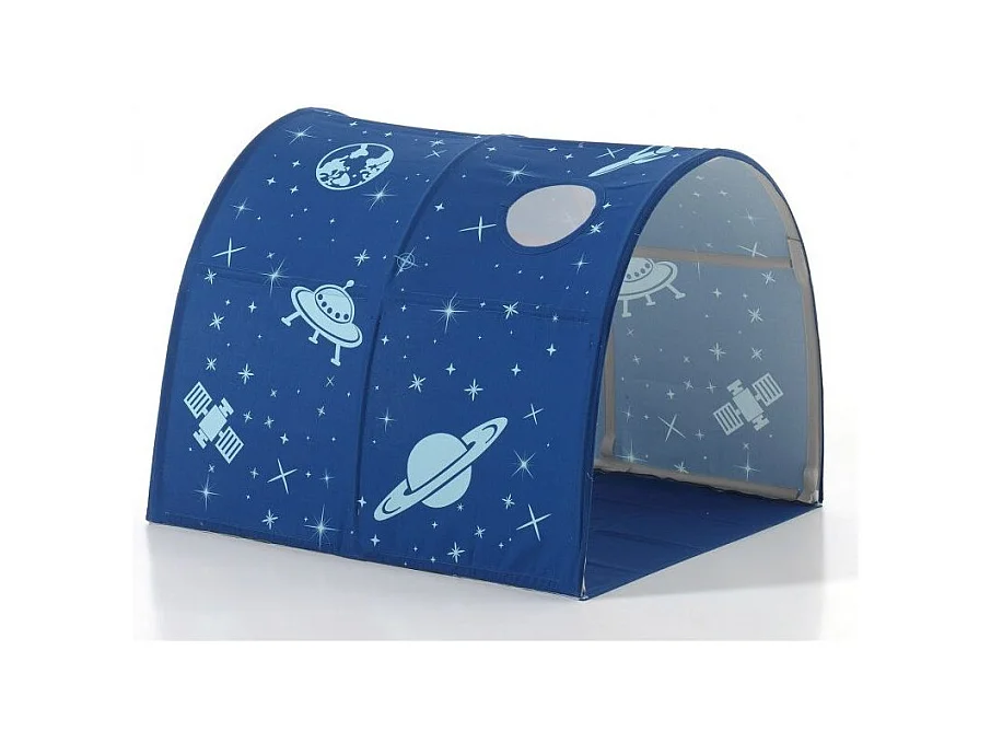 Pack - Lit Enfant, Tente & Tunnel "Pino Astronaute II" Naturel