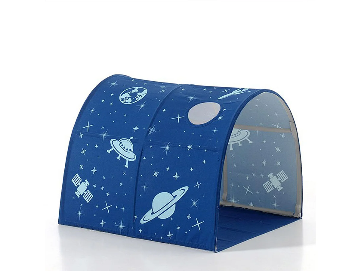 Pack - Lit Enfant, Tente & Tunnel "Pino Astronaute II" Naturel