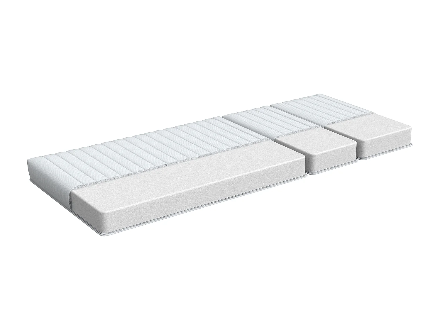 Materac piankowy na łóżko rozsuwane 90 x 130/160/200 cm średnio twardy CLEVER