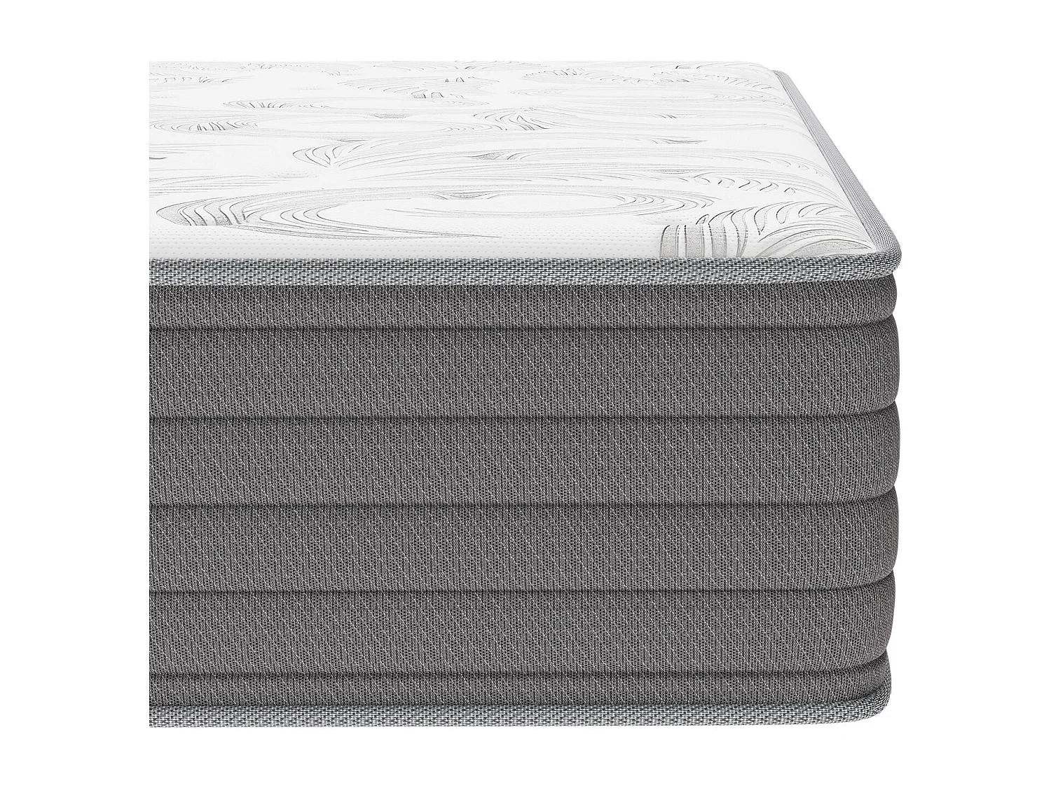 Materasso 90 x 200 cm a molle insacchettate 7 zone, rigidità H3, schiuma comfort spessore 22 cm, anti-allergico - HOMAVO