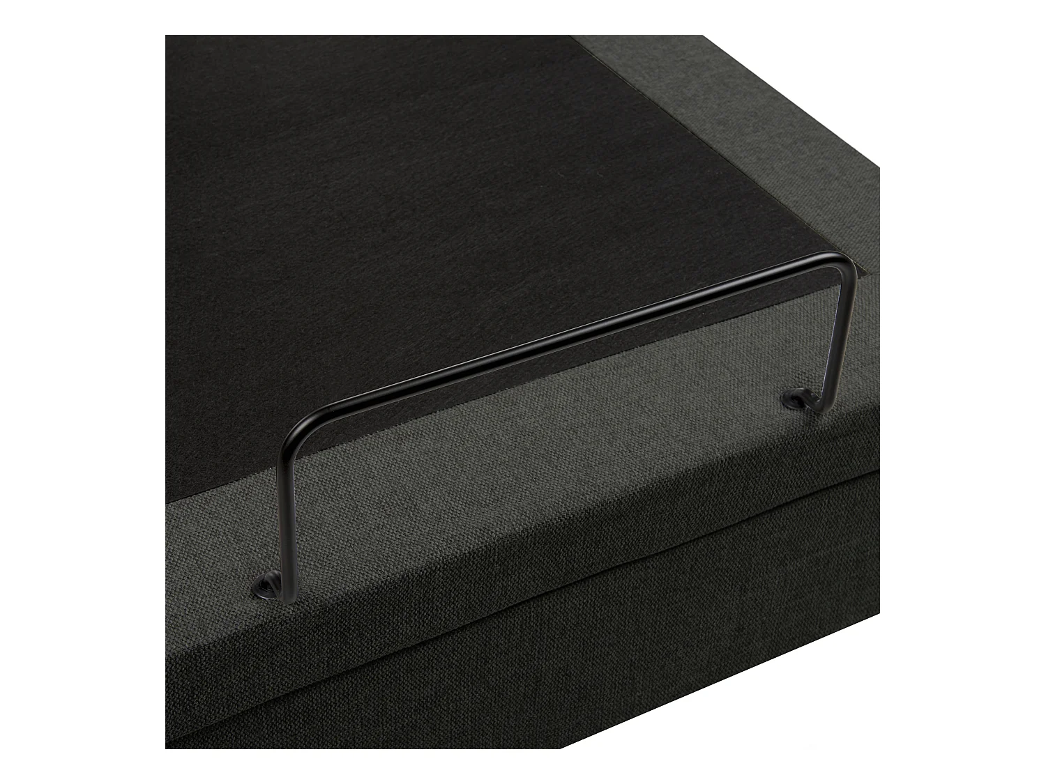 Lit réglable Tissu DUKE II 90 x 200 cm Gris foncé