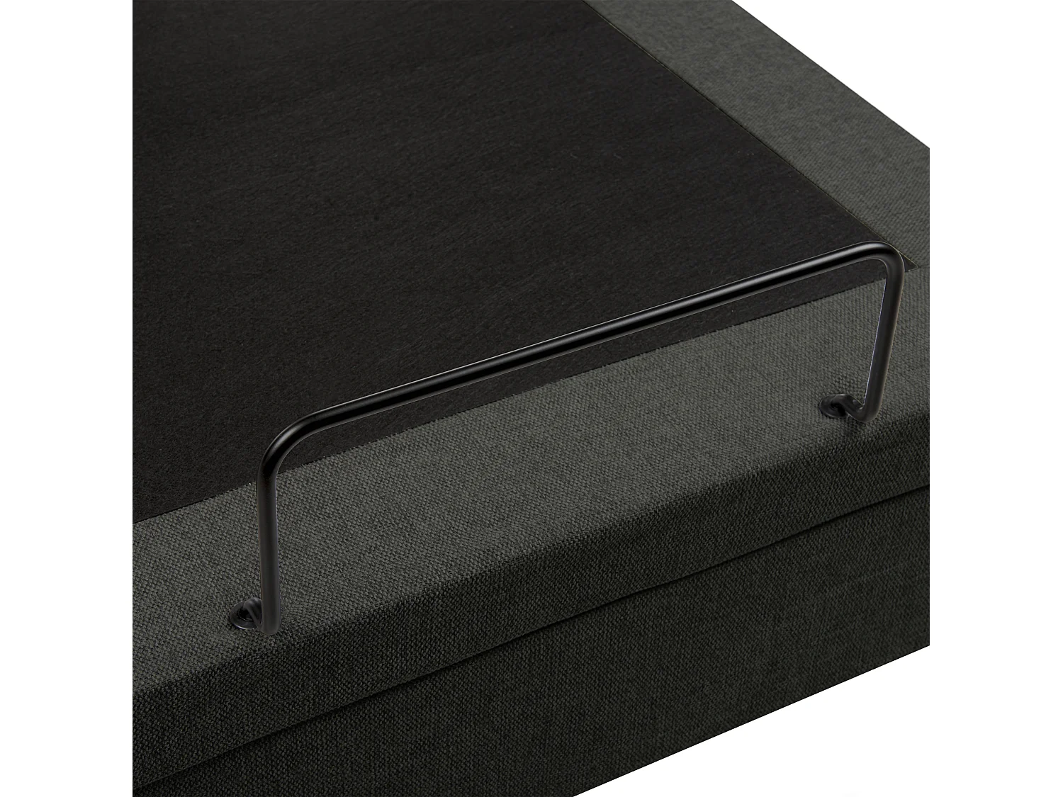 Lit réglable Tissu DUKE II 90 x 200 cm Gris foncé