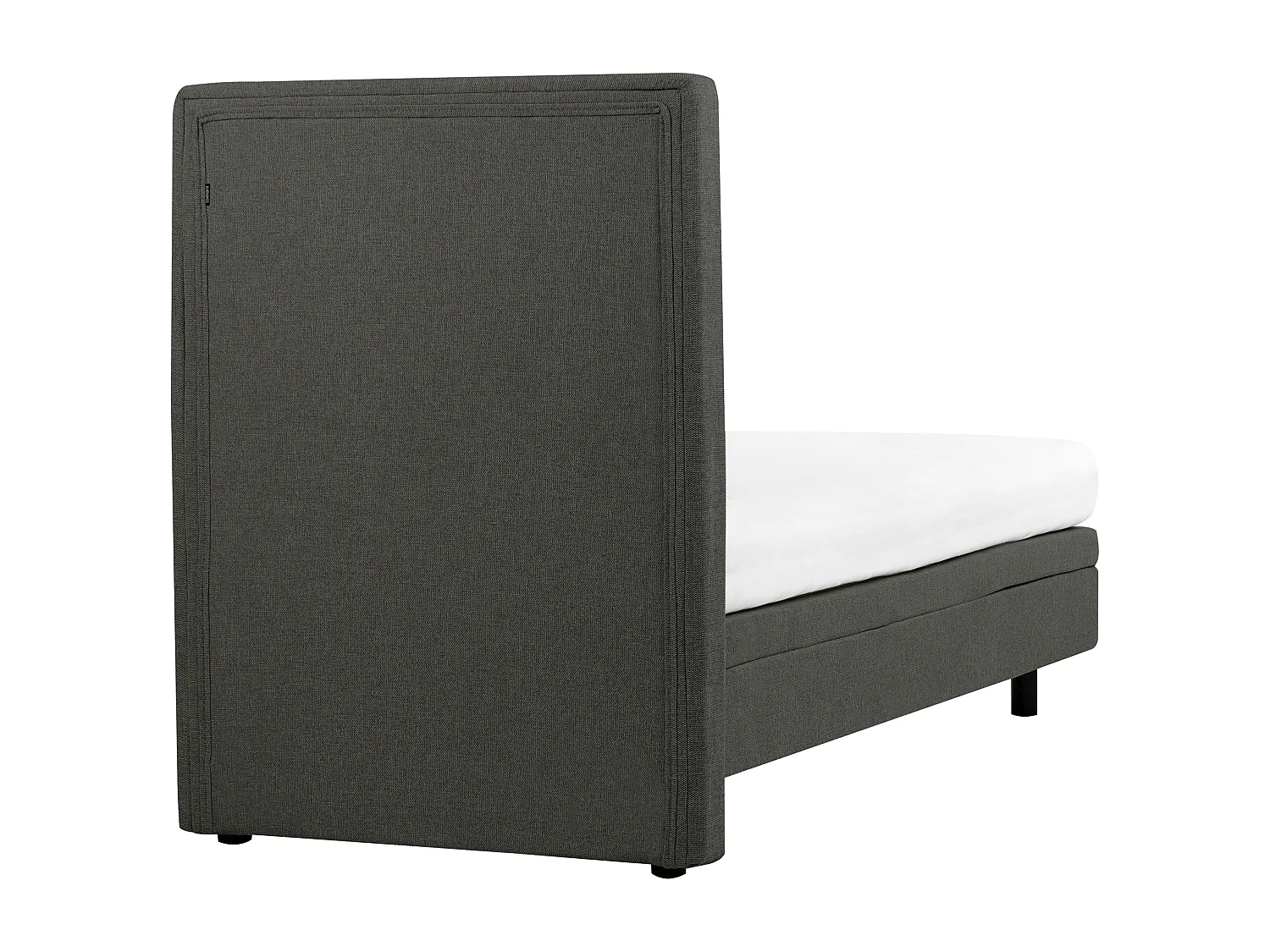 Lit réglable Tissu CASTELLAN 90 x 200 cm Gris foncé