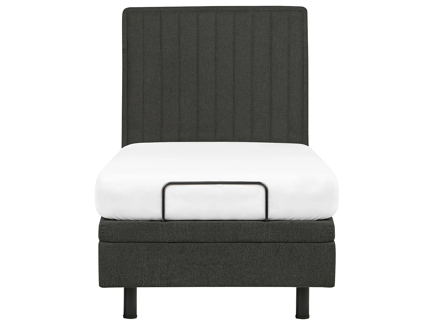 Lit réglable Tissu DUKE II 90 x 200 cm Gris foncé