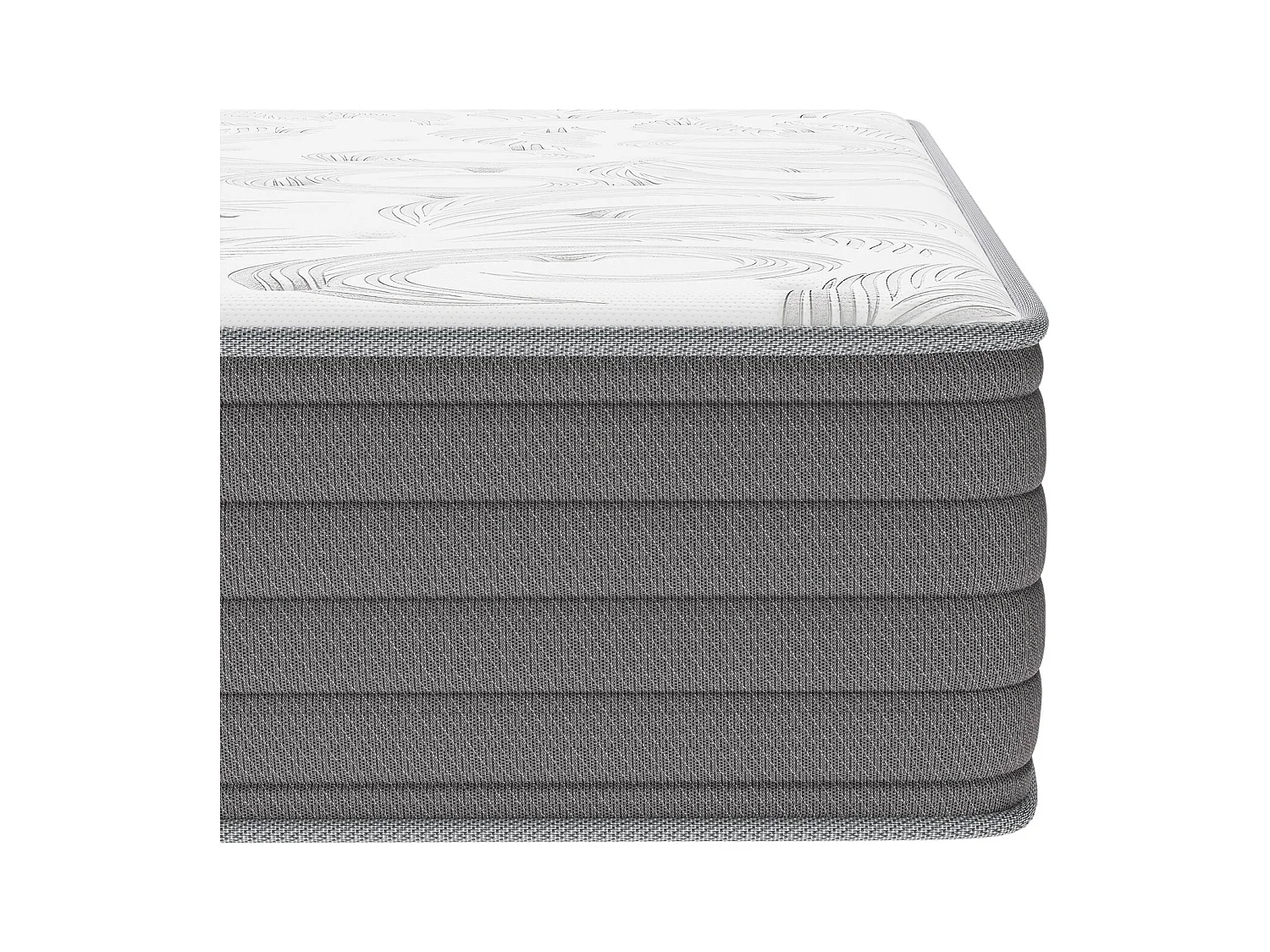 Materasso 140 x 200 cm a molle insacchettate 7 zone, rigidità H3, schiuma comfort spessore 22 cm, anti-allergico - HOMAVO