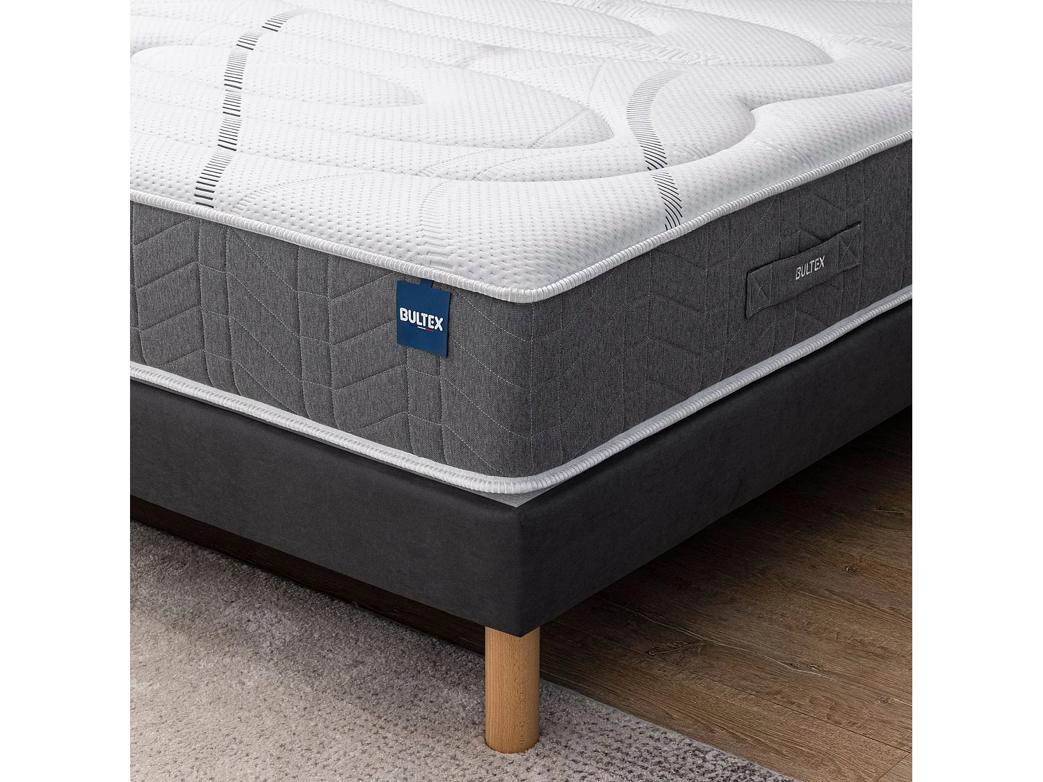 Matelas Bultex nano, mousse Bodysoft, coton et laine Ultimum 90x190