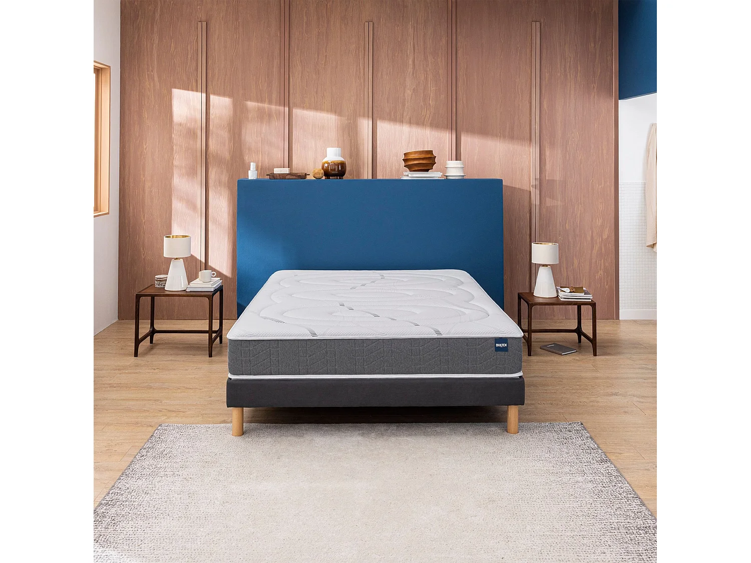 Matelas Bultex nano, mousse Bodysoft, coton et laine Ultimum 100x200