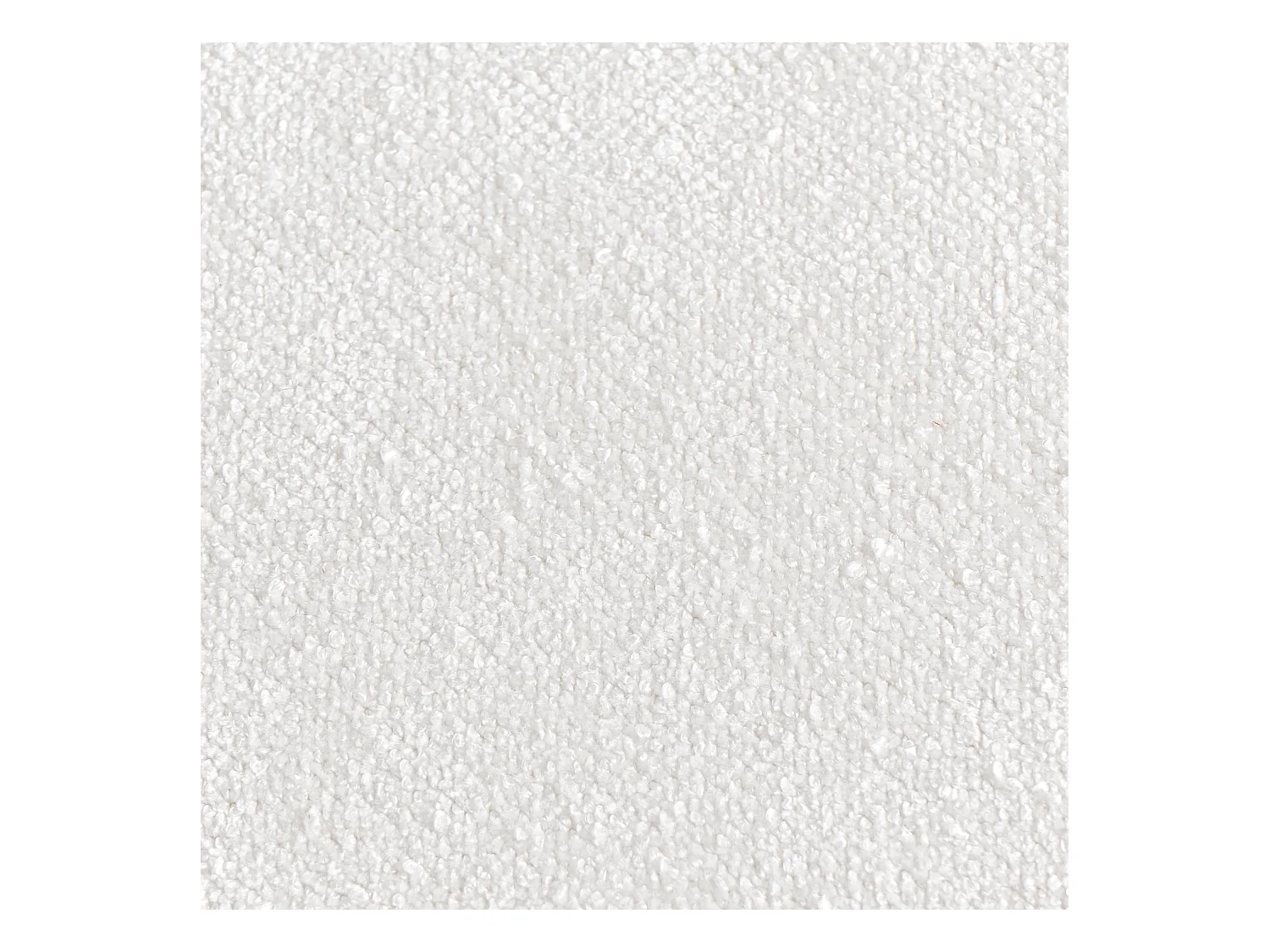 Pouf TERRY Tissu chenille Blanc cassé