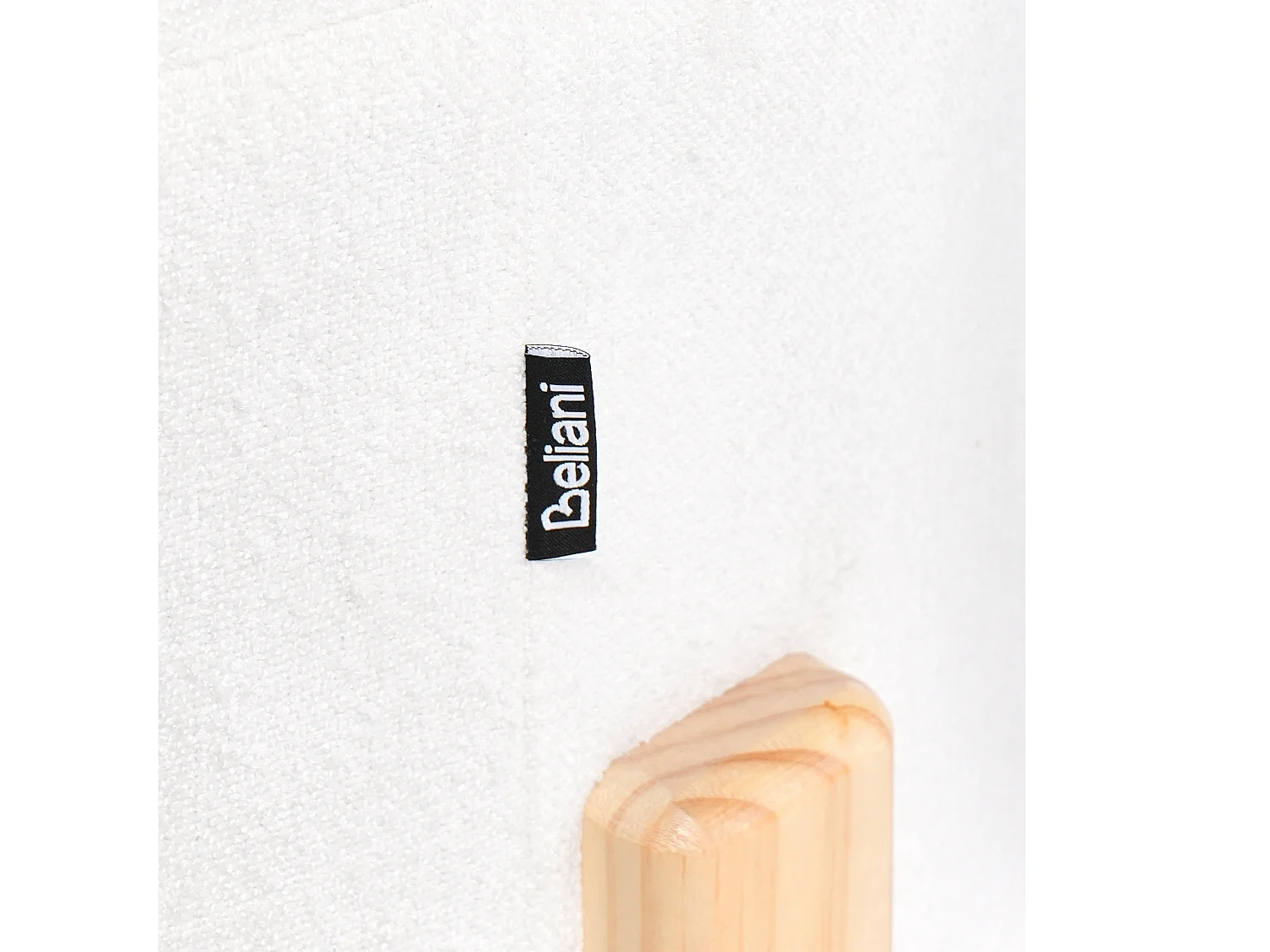 Poef TERRY Chenille Gebroken wit 53 cm 53 cm 43 cm