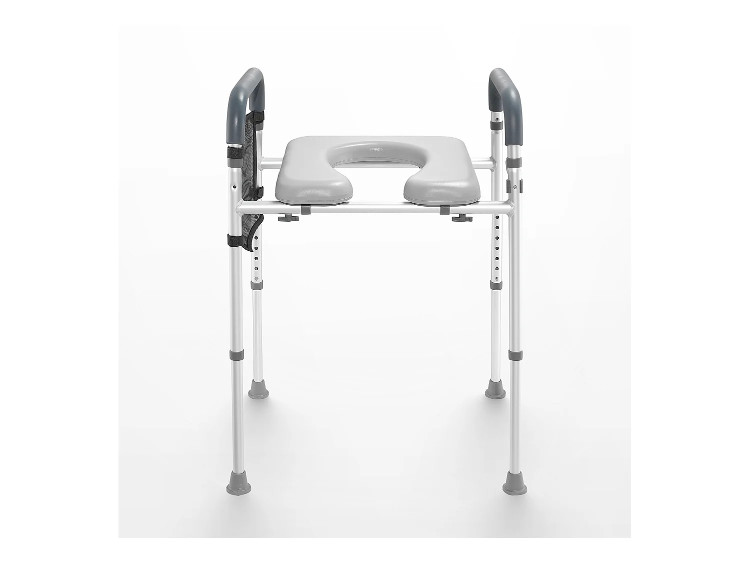 Siège de Toilette Surélevé SucceBuy, Réglage de Hauteur en 7 Positions, 158,7 kg, Cadre en Aluminium