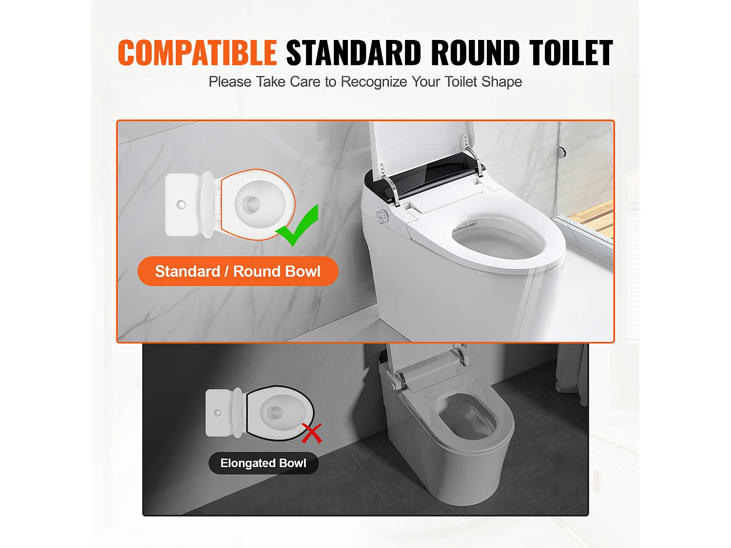 Assento Sanitário Elevado SucceBuy, 88,9 mm de Altura, Capacidade 136 kg, Barras de Apoio em Alumínio, Branco