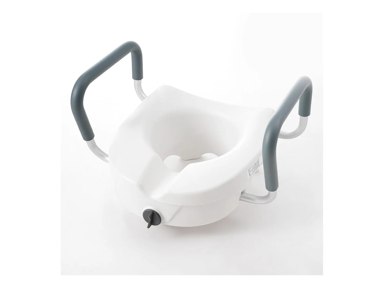 Assento Sanitário Elevado SucceBuy, Altura 12,7 cm, Capacidade 158 kg, Largura Ajustável 48,1 a 55,9 cm, Branco