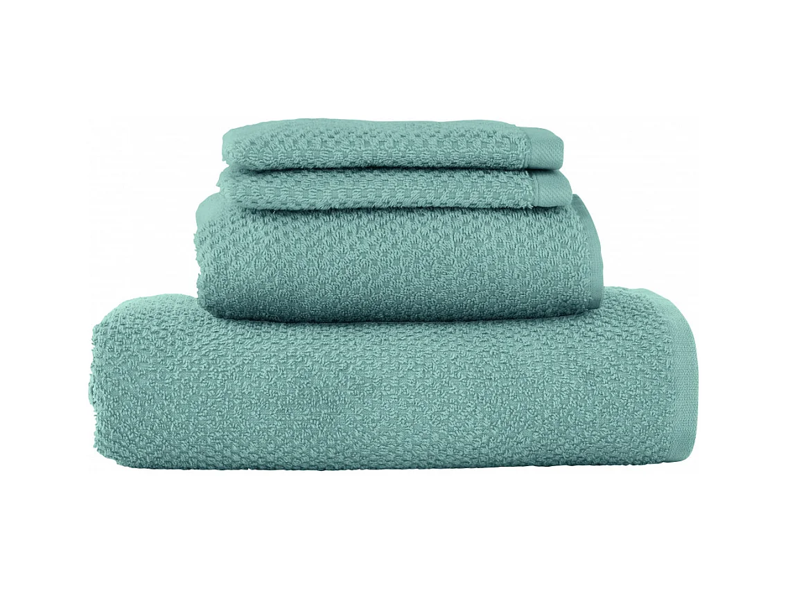 Lot 2 serviettes de bain et 2 gants de toilette