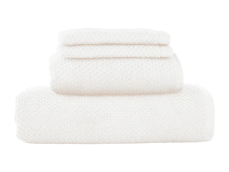 Lot 2 serviettes de bain et 2 gants de toilette