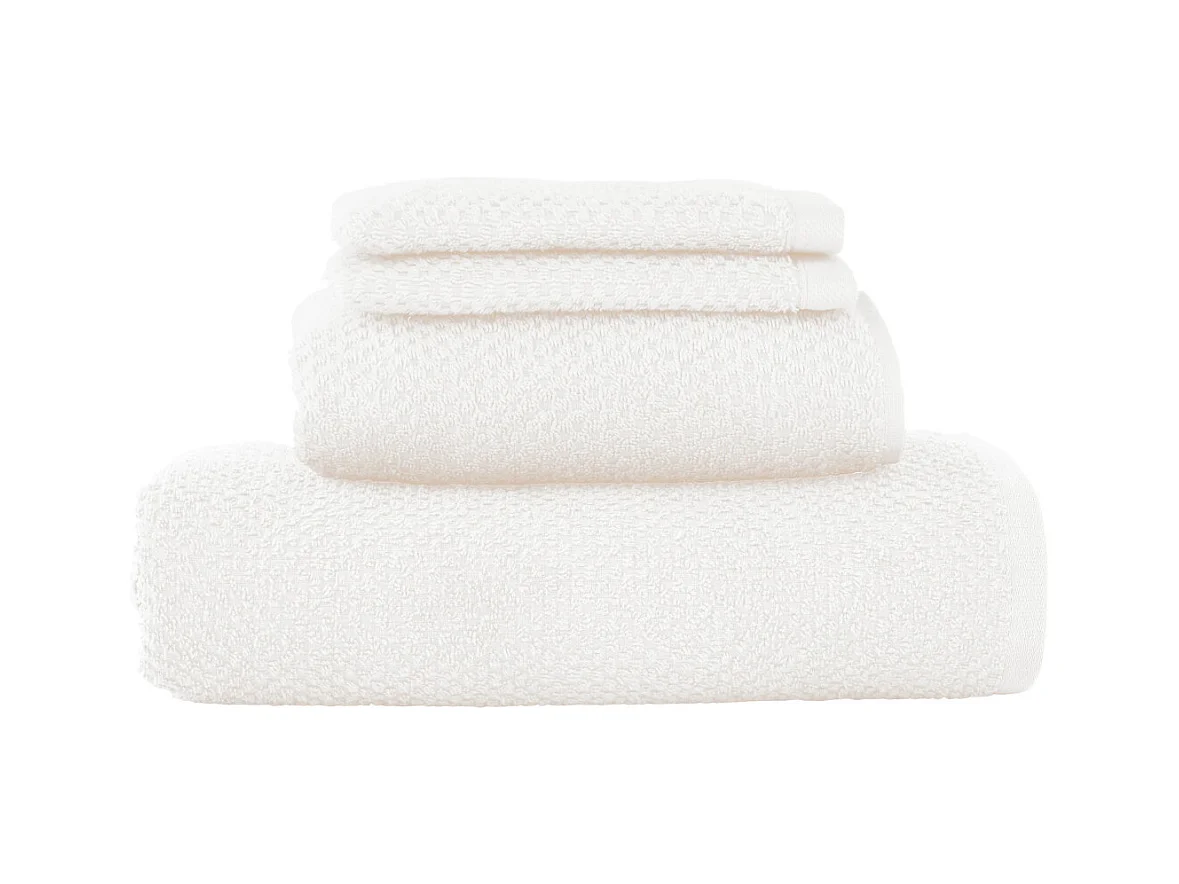 Lot 2 serviettes de bain et 2 gants de toilette